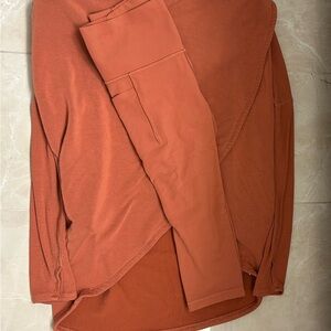 Athleta Etruscan Red  Leggings and Etruscan Red Purana wrap